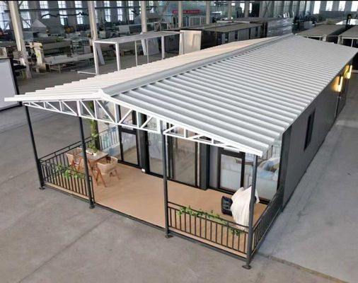 Tijdelijke of permanente accommodatie 30ft uitbreidbaar containerhuis met stalen beveiligingsdeur