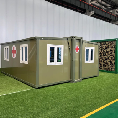 Aanpasbare Moderne Prefab Vouwhuis met Stalen Structuur