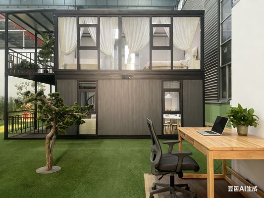 Korte installatietijd Dubbele verdieping Uitbreidbare Prefab Huizen Modern en Stijlvol Design