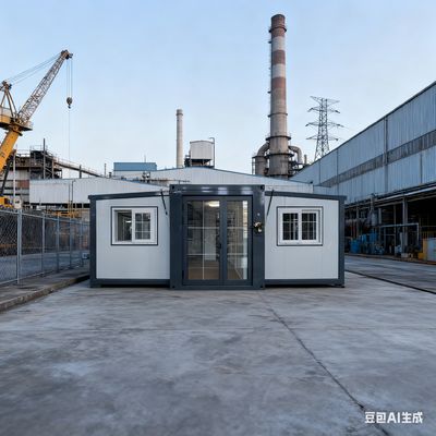 Opvouwbare 20ft container met 50-75mm EPS sandwich paneel 37 vierkante meter vloeroppervlakte en eenvoudige snelle installatie