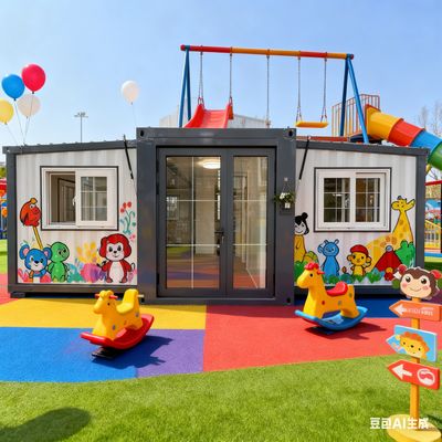 Niveau 8 seismische prestaties vouwbare 20ft container met 50-75 mm EPS sandwichpaneel en 1.172 kubieke voet capaciteit