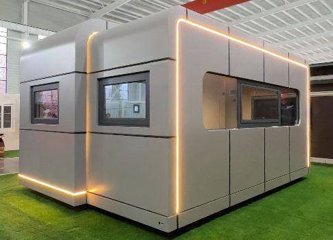 9 mm OSB Board B3 Waterdicht Apple Capsule House met 1 ~ 2 personen en 12 kW stroomverbruik