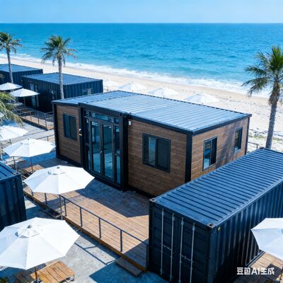 Volledig gegalvaniseerde vouwbare 20ft container met 50mm EPS geïsoleerd dak en aanpasbare kleur voor modulaire opslagoplossingen