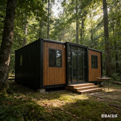 Volledig gegalvaniseerde opvouwbare 20ft container met brandwerende materialen en aanpasbaar elektrisch systeem