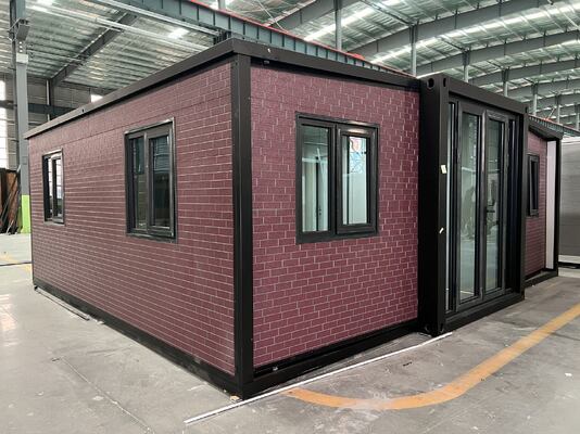 Opvouwbare 20ft Container met 75mm EPS Sandwichpanelen, Volledig Gegalvaniseerd Zijframe en Thermische Geluidsisolatie