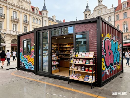 Voorgemonteerde Onderdelen Opvouwbare 20ft Container met Brandwerende Materialen en Ruimtebesparende Modulaire Opslag