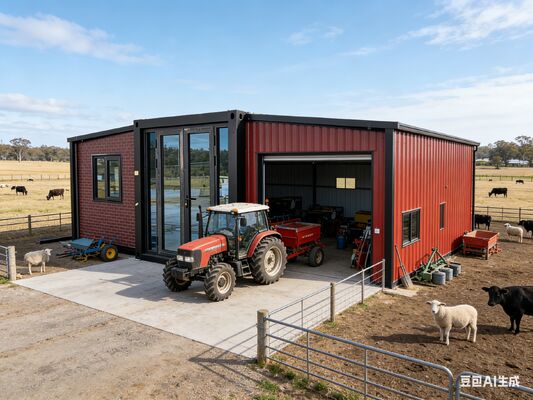 Opvouwbare 20ft Container met Voorgemonteerde Componenten Thermische Isolatie en Geluidsisolatie Brandwerende Materialen voor Draagbaar Wonen