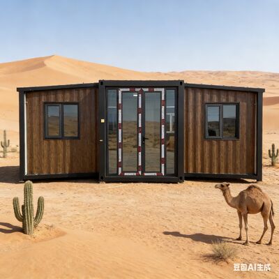 Opvouwbare 20ft container met volledig gegalvaniseerd zijframe, aanpasbaar terras en internationale veiligheidsnormen