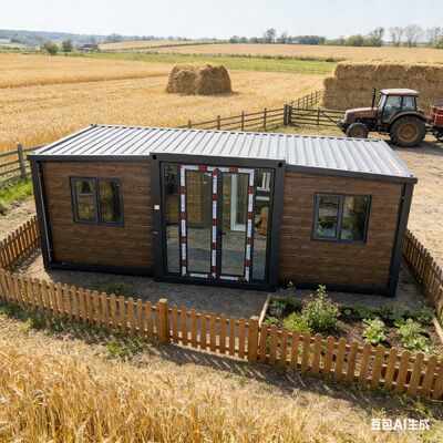 20ft vouwbare 20ft container met thermische isolatie geluidsisolatie en volledig gegalvaniseerd hoofdframe voor camping Home Hotel Resort