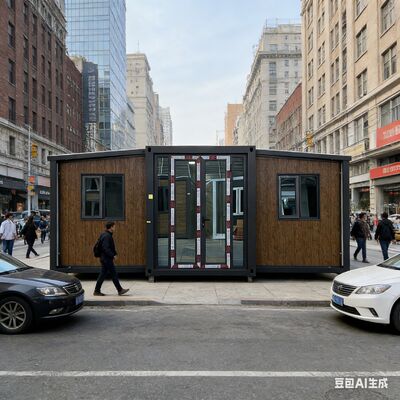 Opvouwbare 20ft container met volledig gegalvaniseerd hoofdframe aanpasbare slaapkamers en thermische geluidsisolatie