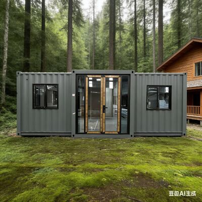 Volledig gegalvaniseerde opvouwbare 20ft container met thermische isolatie en geluidsisolatie en seismische prestatieklasse 8 voor flexibele woonruimtes