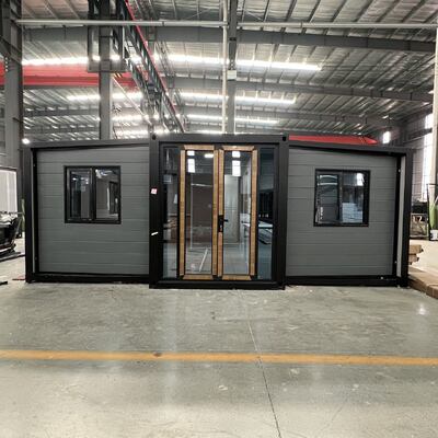 Opvouwbare 20ft Container met Seismische Prestaties van Niveau 8 en Opgevouwen Afmetingen L5900 B2200 H2480mm, Voorzien van Volledig Gegalvaniseerd Zijframe