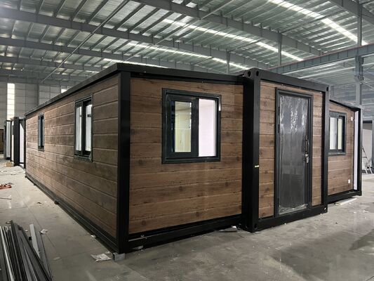 Opvouwbare 20ft container met 75 mm EPS-sandwichpanelen, 18 mm vuurvaste cementvezelvloer en waterdicht en winddicht ontwerp voor modulaire behuizing