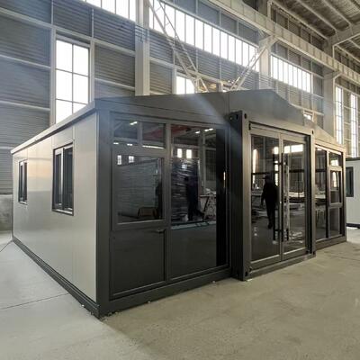 Opvouwbare 20ft container met 18mm brandwerende cementvezel vloer, seismische prestaties niveau 8, en 75mm EPS sandwich panelen