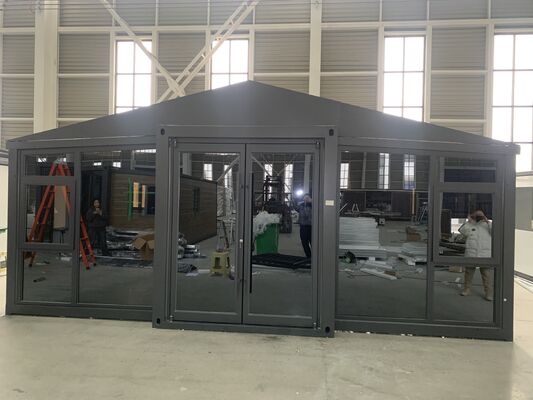 Volledig gegalvaniseerd zijkader vouwbaar 20ft container met windweerstand 4,18 KN/m2 en 30-40 jaar levensduur